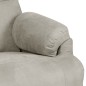 Elektrischer Relaxsessel Hellgrau Wildleder-Optik Elektrischer Relaxsessel Hellgrau Wildleder-Optik