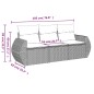 vidaXL 3-tlg. Garten-Sofagarnitur mit Kissen Hellgrau Poly Rattan vidaXL 3-tlg. Garten-Sofagarnitur mit Kissen Hellgrau Poly Rattan