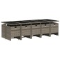 vidaXL 15-tlg. Garten-Essgruppe mit Kissen Grau Poly Rattan vidaXL 15-tlg. Garten-Essgruppe mit Kissen Grau Poly Rattan
