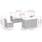 vidaXL 8-tlg. Garten-Sofagarnitur mit Kissen Hellgrau Poly Rattan vidaXL 8-tlg. Garten-Sofagarnitur mit Kissen Hellgrau Poly Rattan