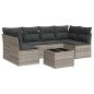 vidaXL 7-tlg. Garten-Sofagarnitur mit Kissen Hellgrau Poly Rattan vidaXL 7-tlg. Garten-Sofagarnitur mit Kissen Hellgrau Poly Rattan
