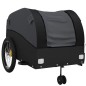 vidaXL Fahrradanhänger Schwarz 45 kg Eisen vidaXL Fahrradanhänger Schwarz 45 kg Eisen
