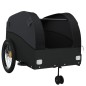 vidaXL Fahrradanhänger Schwarz 45 kg Eisen vidaXL Fahrradanhänger Schwarz 45 kg Eisen