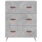 Highboard Betongrau 69,5x34x180 cm Holzwerkstoff Highboard Betongrau 69,5x34x180 cm Holzwerkstoff