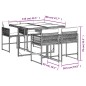vidaXL 5-tlg. Garten-Essgruppe mit Kissen Schwarz Poly Rattan vidaXL 5-tlg. Garten-Essgruppe mit Kissen Schwarz Poly Rattan