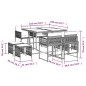 vidaXL 9-tlg. Garten-Essgruppe mit Kissen Schwarz Poly Rattan vidaXL 9-tlg. Garten-Essgruppe mit Kissen Schwarz Poly Rattan