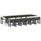 vidaXL 13-tlg. Garten-Essgruppe mit Kissen Schwarz Poly Rattan vidaXL 13-tlg. Garten-Essgruppe mit Kissen Schwarz Poly Rattan