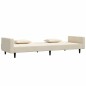 vidaXL Schlafsofa 2-Sitzer mit 2 Kissen Creme Samt vidaXL Schlafsofa 2-Sitzer mit 2 Kissen Creme Samt