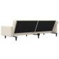 vidaXL Schlafsofa 2-Sitzer mit 2 Kissen Creme Samt vidaXL Schlafsofa 2-Sitzer mit 2 Kissen Creme Samt
