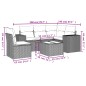 vidaXL 6-tlg. Garten-Sofagarnitur mit Kissen Hellgrau Poly Rattan vidaXL 6-tlg. Garten-Sofagarnitur mit Kissen Hellgrau Poly Rattan