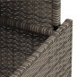 vidaXL Gartentisch Grau 100x55x73 cm Poly Rattan und Akazienholz vidaXL Gartentisch Grau 100x55x73 cm Poly Rattan und Akazienholz