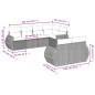 vidaXL 7-tlg. Garten-Sofagarnitur mit Kissen Hellgrau Poly Rattan vidaXL 7-tlg. Garten-Sofagarnitur mit Kissen Hellgrau Poly Rattan