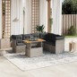 vidaXL 7-tlg. Garten-Sofagarnitur mit Kissen Grau Poly Rattan vidaXL 7-tlg. Garten-Sofagarnitur mit Kissen Grau Poly Rattan