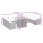 vidaXL 11-tlg. Garten-Sofagarnitur mit Kissen Beige Poly Rattan vidaXL 11-tlg. Garten-Sofagarnitur mit Kissen Beige Poly Rattan