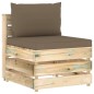 5-tlg. Garten-Lounge-Set mit Kissen Grün Imprägniertes Holz 5-tlg. Garten-Lounge-Set mit Kissen Grün Imprägniertes Holz