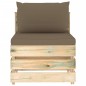 5-tlg. Garten-Lounge-Set mit Kissen Grün Imprägniertes Holz 5-tlg. Garten-Lounge-Set mit Kissen Grün Imprägniertes Holz