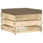 5-tlg. Garten-Lounge-Set mit Kissen Grün Imprägniertes Holz 5-tlg. Garten-Lounge-Set mit Kissen Grün Imprägniertes Holz