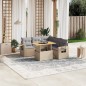 vidaXL 6-tlg. Garten-Sofagarnitur mit Kissen Beige Poly Rattan vidaXL 6-tlg. Garten-Sofagarnitur mit Kissen Beige Poly Rattan