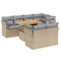 vidaXL 8-tlg. Garten-Sofagarnitur mit Kissen Beige Poly Rattan vidaXL 8-tlg. Garten-Sofagarnitur mit Kissen Beige Poly Rattan
