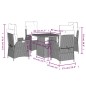 vidaXL 5-tlg. Garten-Essgruppe mit Kissen Beige Poly Rattan vidaXL 5-tlg. Garten-Essgruppe mit Kissen Beige Poly Rattan