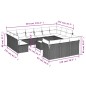 vidaXL 14-tlg. Garten-Sofagarnitur mit Kissen Hellgrau Poly Rattan vidaXL 14-tlg. Garten-Sofagarnitur mit Kissen Hellgrau Poly Rattan