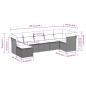 vidaXL 7-tlg. Garten-Sofagarnitur mit Kissen Hellgrau Poly Rattan vidaXL 7-tlg. Garten-Sofagarnitur mit Kissen Hellgrau Poly Rattan