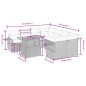 vidaXL 9-tlg. Garten-Sofagarnitur mit Kissen Grau Poly Rattan vidaXL 9-tlg. Garten-Sofagarnitur mit Kissen Grau Poly Rattan
