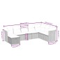 vidaXL 8-tlg. Garten-Sofagarnitur mit Kissen Hellgrau Poly Rattan vidaXL 8-tlg. Garten-Sofagarnitur mit Kissen Hellgrau Poly Rattan