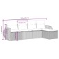 vidaXL 5-tlg. Garten-Sofagarnitur mit Kissen Hellgrau Poly Rattan vidaXL 5-tlg. Garten-Sofagarnitur mit Kissen Hellgrau Poly Rattan