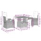 vidaXL 3-tlg. Garten-Essgruppe mit Kissen Beige Poly Rattan vidaXL 3-tlg. Garten-Essgruppe mit Kissen Beige Poly Rattan