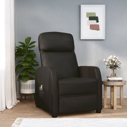vidaXL Massagesessel Elektrisch Schwarz Kunstleder