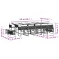 vidaXL 15-tlg. Garten-Essgruppe mit Kissen Grau Poly Rattan vidaXL 15-tlg. Garten-Essgruppe mit Kissen Grau Poly Rattan