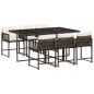 vidaXL 7-tlg. Garten-Essgruppe mit Kissen Braun Poly Rattan vidaXL 7-tlg. Garten-Essgruppe mit Kissen Braun Poly Rattan