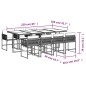 vidaXL 9-tlg. Garten-Essgruppe mit Kissen Braun Poly Rattan vidaXL 9-tlg. Garten-Essgruppe mit Kissen Braun Poly Rattan