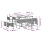 vidaXL 11-tlg. Garten-Essgruppe mit Kissen Schwarz Poly Rattan vidaXL 11-tlg. Garten-Essgruppe mit Kissen Schwarz Poly Rattan