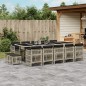vidaXL 15-tlg. Garten-Essgruppe mit Kissen Hellgrau Poly Rattan vidaXL 15-tlg. Garten-Essgruppe mit Kissen Hellgrau Poly Rattan