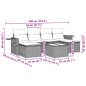 vidaXL 7-tlg. Garten-Sofagarnitur mit Kissen Hellgrau Poly Rattan vidaXL 7-tlg. Garten-Sofagarnitur mit Kissen Hellgrau Poly Rattan