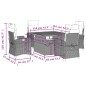 vidaXL 5-tlg. Garten-Essgruppe mit Kissen Beige Poly Rattan vidaXL 5-tlg. Garten-Essgruppe mit Kissen Beige Poly Rattan