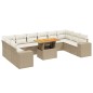 vidaXL 11-tlg. Garten-Sofagarnitur mit Kissen Beige Poly Rattan vidaXL 11-tlg. Garten-Sofagarnitur mit Kissen Beige Poly Rattan
