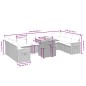vidaXL 11-tlg. Garten-Sofagarnitur mit Kissen Beige Poly Rattan vidaXL 11-tlg. Garten-Sofagarnitur mit Kissen Beige Poly Rattan