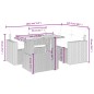 vidaXL 5-tlg. Garten-Sofagarnitur mit Kissen Beige Poly Rattan vidaXL 5-tlg. Garten-Sofagarnitur mit Kissen Beige Poly Rattan