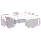 vidaXL 10-tlg. Garten-Sofagarnitur mit Kissen Grau Poly Rattan vidaXL 10-tlg. Garten-Sofagarnitur mit Kissen Grau Poly Rattan