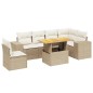 vidaXL 7-tlg. Garten-Sofagarnitur mit Kissen Beige Poly Rattan vidaXL 7-tlg. Garten-Sofagarnitur mit Kissen Beige Poly Rattan