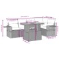 vidaXL 6-tlg. Garten-Sofagarnitur mit Kissen Grau Poly Rattan vidaXL 6-tlg. Garten-Sofagarnitur mit Kissen Grau Poly Rattan