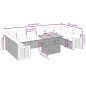 vidaXL 11-tlg. Garten-Sofagarnitur mit Kissen Grau Poly Rattan vidaXL 11-tlg. Garten-Sofagarnitur mit Kissen Grau Poly Rattan