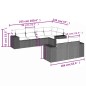 vidaXL 7-tlg. Garten-Sofagarnitur mit Kissen Hellgrau Poly Rattan vidaXL 7-tlg. Garten-Sofagarnitur mit Kissen Hellgrau Poly Rattan