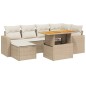 vidaXL 11-tlg. Garten-Sofagarnitur mit Kissen Beige Poly Rattan vidaXL 11-tlg. Garten-Sofagarnitur mit Kissen Beige Poly Rattan