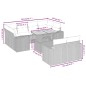 vidaXL 11-tlg. Garten-Sofagarnitur mit Kissen Beige Poly Rattan vidaXL 11-tlg. Garten-Sofagarnitur mit Kissen Beige Poly Rattan