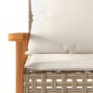 vidaXL Gartenbank mit Kissen Beige Poly Rattan Akazienholz vidaXL Gartenbank mit Kissen Beige Poly Rattan Akazienholz