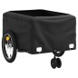 vidaXL Fahrradanhänger Schwarz und Orange 45 kg Eisen vidaXL Fahrradanhänger Schwarz und Orange 45 kg Eisen
